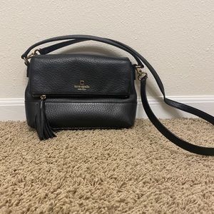 Black Kate Spade Tassel Crossbody